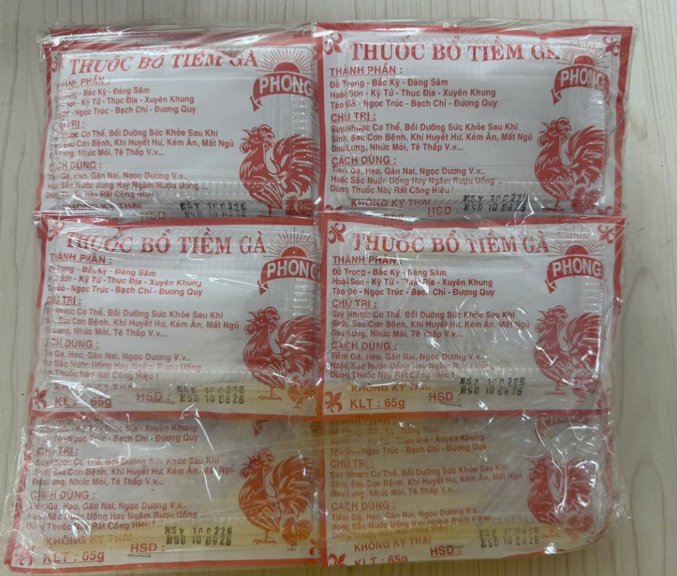 Gia vị tiềm gà Phong 65gr/set 10 